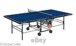 New Blue Butterfly Playback Rollaway Ping Pong Table Tennis Free Shipping