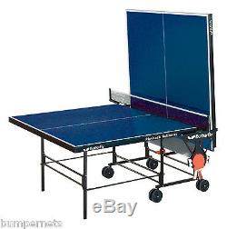 New Blue Butterfly Playback Rollaway Ping Pong Table Tennis Free Shipping