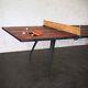 New Indoor Ping Pong Table Tennis With Paddles Leather Net Reclaimed Wood Dining
