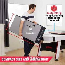 New MD 4-Piece Foldable Table Tennis Conversion Top, 9mm Thick