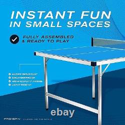 New Midsize Ping Pong Table, Foldable, Complete Set withPremium Ping Pong-FREE SHIP