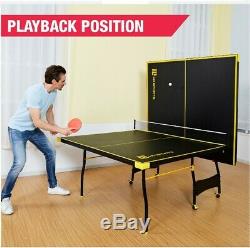 New Official Size Table Tennis Ping Pong Table Indoor With 2 Paddle And 2 Balls