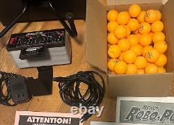 Newgy 2040 Robo-pong Table Tennis Robot Nice + Balls Orgiinal Box Manuals DVD