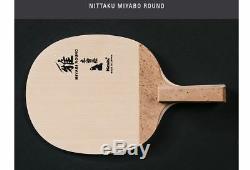 Nittaku Miyabi Round PenHold Table Tennis, Ping Pong Racket, Made in Japan