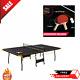 Official Size Indoor Tennis Ping Pong Table 2 Paddles And Balls Included New
