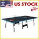 Official Size Indoor Tennis Ping Pong Table 2 Paddles Balls Black/blue Sports