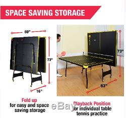 Official Size Outdoor/ Indoor Tennis Ping Pong Table 2 Paddle and Balls Included