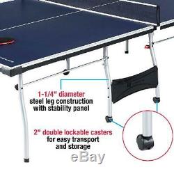 Official Size Table Tennis Ping Pong Table Indoor With Paddle And Balls Game