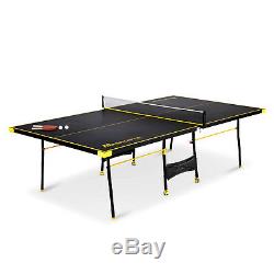 Official Size Table Tennis Table with Paddle and Indoor Outdoor Balls Game Set