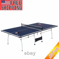Official Size Tennis Ping Pong Indoor Foldable Table Paddles Balls Included NEW