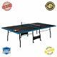 Official Size Tennis Ping Pong Indoor Foldable Table, Paddles Balls Included New