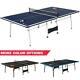 Official Size Tennis Ping-pong Table Indoor Sport With 2 Paddle, Ball, Post Net