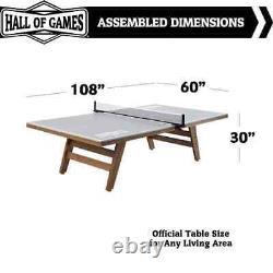 Official Size Wood Table Tennis Table