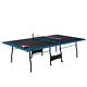 Official Tournament Ping Pong Table Out In Door Tennis Paddles Balls Blue Black