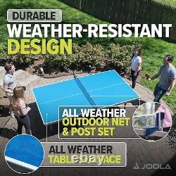 Outdoor Indoor Table Tennis Ping Pong with Waterproof Net Set Tourney Quality NEW