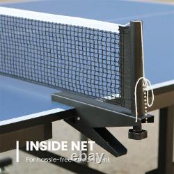 Outdoor Indoor Table Tennis Ping Pong withTable Tennis Net Set Tourney Quality NEW