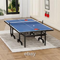 Outdoor Indoor Table Tennis Ping Pong withTable Tennis Net Set Tourney Quality NEW