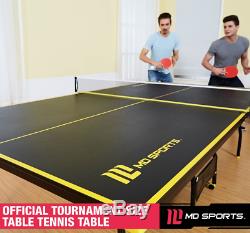 Outdoor Ping Pong Table Folding Tennis Table Indoor Set Full Official Size NEW