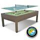 Outdoor Pool Table + Table Tennis Top Includes Billiard + Ping Pong Accessories