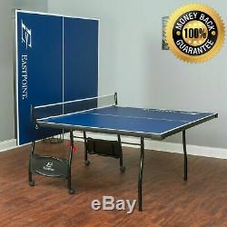 Outdoor ping pong table Folding Tennis Table Indoor Full Official Size Wheels