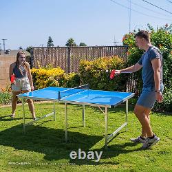PRO-SPIN Midsize Ping Pong Table Set Outdoor/Indoor, Weatherproof High-Perfo