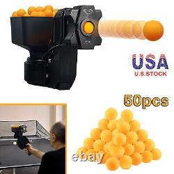 PT-07 Automatic Table Tennis Trainer Robot Ping Pong Training Machine with50 Balls