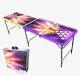 Partypong 8-foot Folding Beer Pong Table Withcup Holes & Led Lights Prism Edi