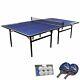 Ping Pong Table 9ft Folding Tennis In/outdoor Games Activities Play Sports Set