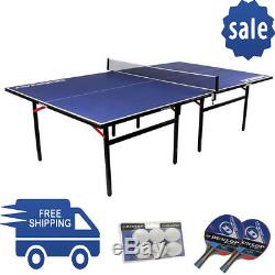 Ping Pong Table 9ft Folding Tennis Outdoor Indoor Game Activities Play Sport Set