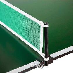 Ping Pong Table Conversion Top Game Room Regulation Size Table Tennis w Net