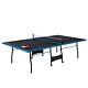 Ping Pong Table, Official Size 15 Mm 4 Piece Indoor Table Tennis, Accessories