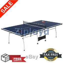 Ping Pong Table Tennis Folding Tournament Size Game Set Indoor Sport Room Wheels