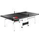 Ping Pong Table Tennis Mid-size Compact Tables Home Games With Paddles And Balls