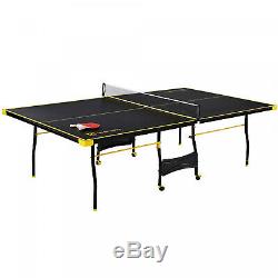Ping Pong Tennis Table Official Size Full Game Set Foldable Indoor/Outdoor Sport