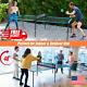 Ping Pong And Table Volleyball Table For Indoor And Outdoor