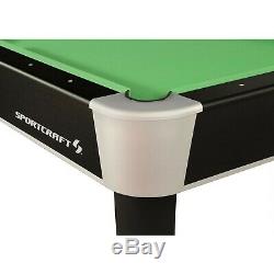 Pool Table Game Room 7.5 Feet Billiard Table Tennis Top Ping Pong Complete Set