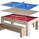 Pool Table Ping Pong Table Combo Set W Benches Accessories And Hide Away Storage