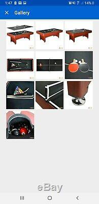 Pool table 7ft arcade with ping pong set