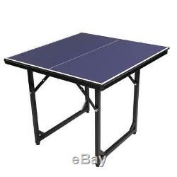 Portable New Foldable 6'x3' Ping Pong Table Tennis Game Indoor-Outdoor Play Team