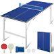 Portable Ping Pong Table, Mid-size Foldable Table Tennis Table Withnet, 2 Paddles