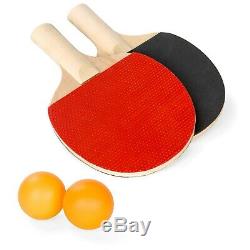 Portable Ping Pong Table Tennis Folding Camping Picnic Game Paddles Net Sport US