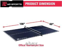 Portable Table Tennis Conversion Top Official Size Ping Pong Sports Game Indoor