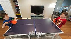 Premium Ping Pong Table Complete Set with Net, 2 Rackets, 3 Table Tennis Balls