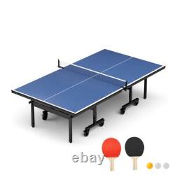 Professional Folding Table Tennis Table Ping Pong With 8 Wheels Net Table Tennis