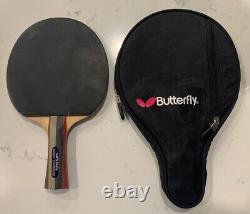 RARE Eric Owens Butterfly Table Tennis Ping Pong Paddle And Case