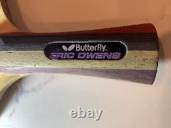 RARE Eric Owens Butterfly Table Tennis Ping Pong Paddle And Case