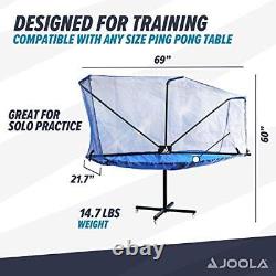 Rolling Table Tennis Ball Catch Net Foldable Ping Pong Practice Net with