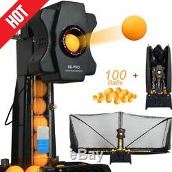 S6 Pro Table Tennis Robot Machine Automatic Ball Practice Pong Balls Trainer Net