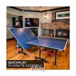 STIGA Tennis Table Lightweight Lockable Caster Removable Net Indoor Games T8580W