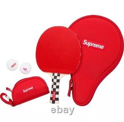 SUPREME X BUTTERFLY TABLE TENNIS PING PONG SET FW19A29 BRAND NEW SEALED Free Bag